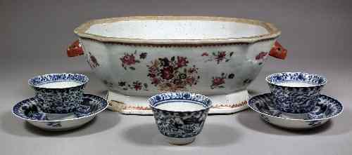 Appraisal: An th Century Chinese porcelain tureen base painted in the