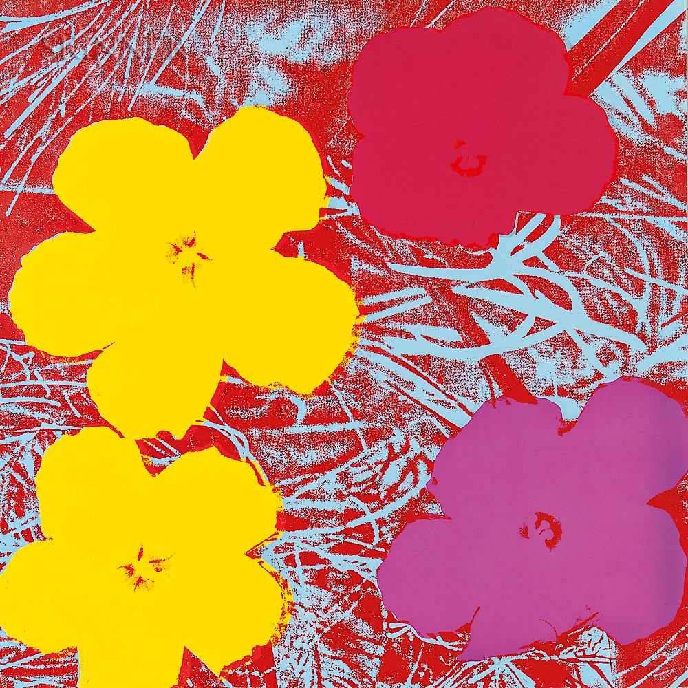 Appraisal: Andy Warhol American - Flowers Andy Warhol American - Flowers