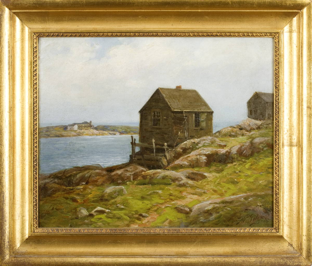 Appraisal: HORACE P GILES AMERICAN B FISHING SHANTY ON A COVE