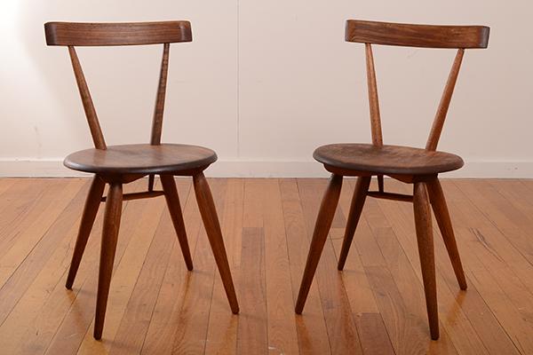 Appraisal: FREDERICK WARD MBE - A PAIR OF DC CHAIRS designed