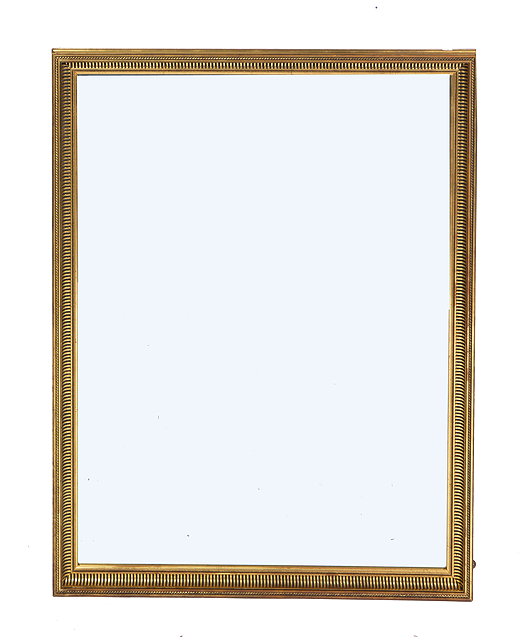 Appraisal: A MID TO LATE TH CENTURY BEVELLED GLASS RECTANGULAR MIRROR