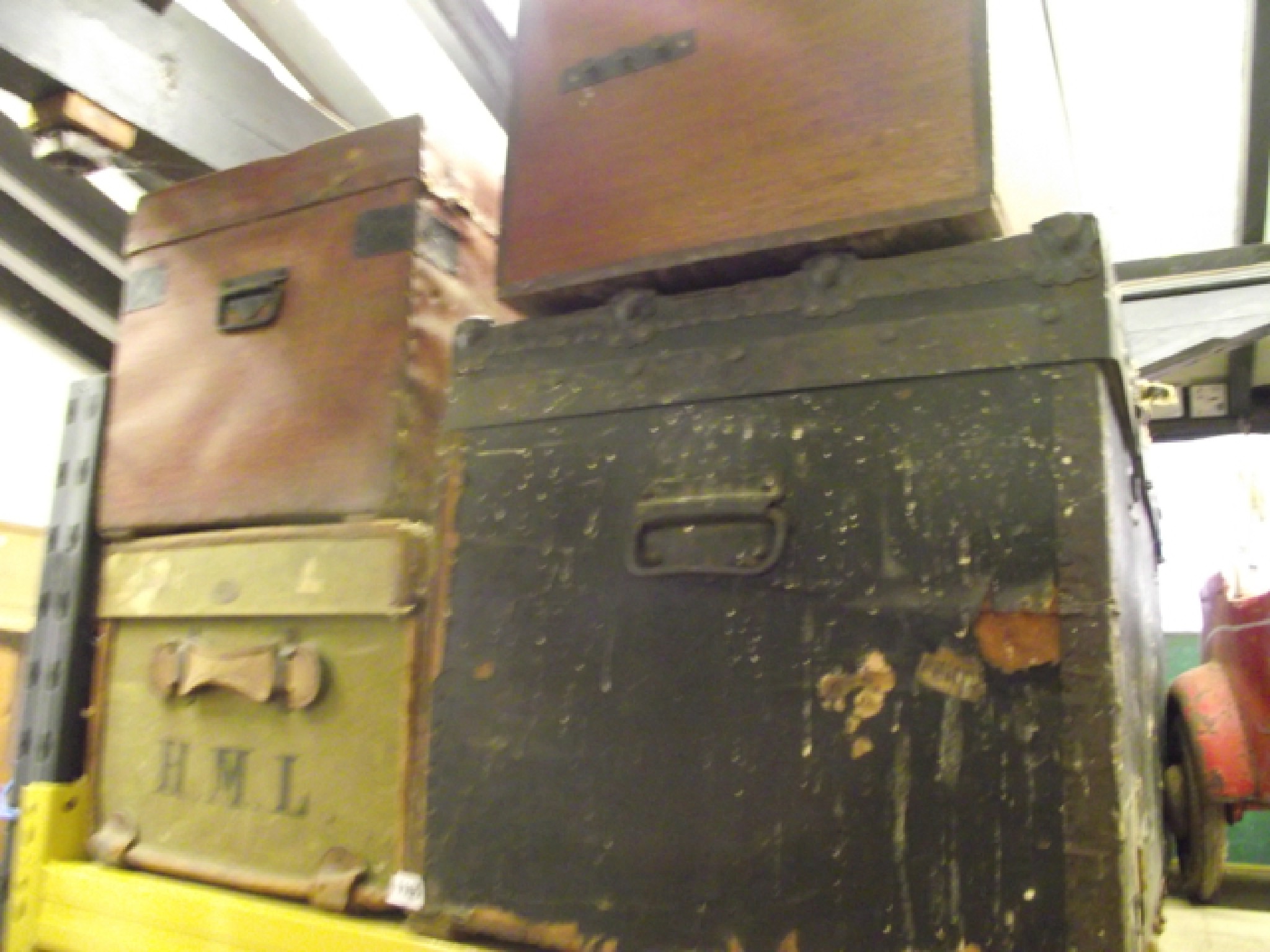 Appraisal: One lot of vintage and later luggage to include a