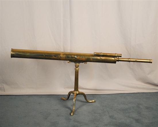 Appraisal: A M-L th C Broadhurst Clarkson Co Brass Telescope of