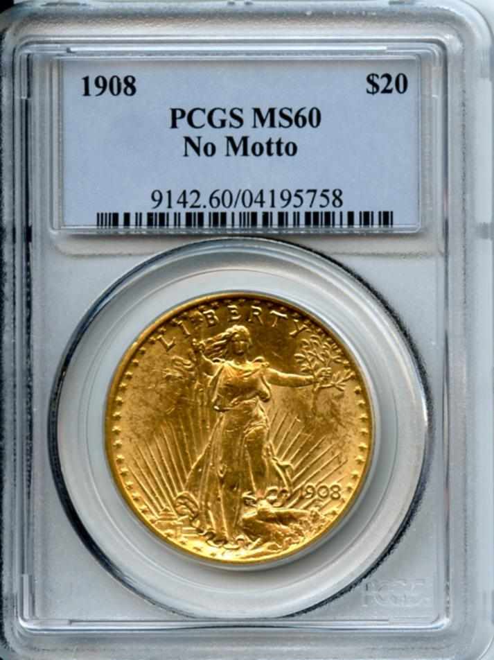 Appraisal: No Motto MS PCGS An affordable example with a number