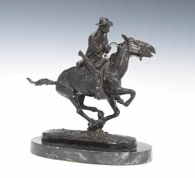 Appraisal: After Frederic Remington Trooper of the Plains Cast bronze with