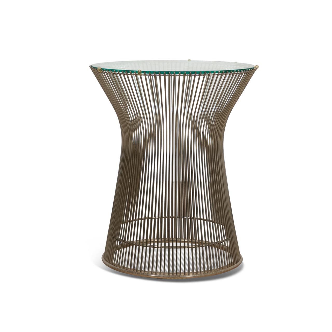 Appraisal: WARREN PLATNER FOR KNOLL STYLE SIDE TABLE Warren Platner American