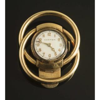 Appraisal: Cartier Lapel Watch Julia Morgan k gold Cartier lapel watch