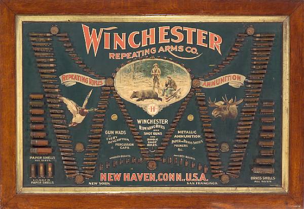 Appraisal: A Winchester Model Double W cartridge board No Standard well-known