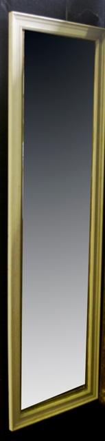 Appraisal: A white painted and gilt hall mirror x cm