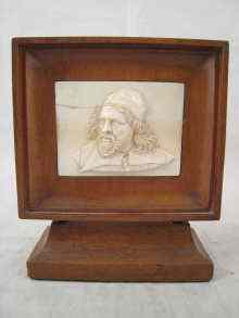 Appraisal: A fine ivory carving depicting Inigo Jones probably German measuring