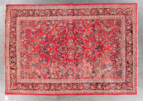 Appraisal: Sarouk rug Iran circa x Estimate - Sun faded