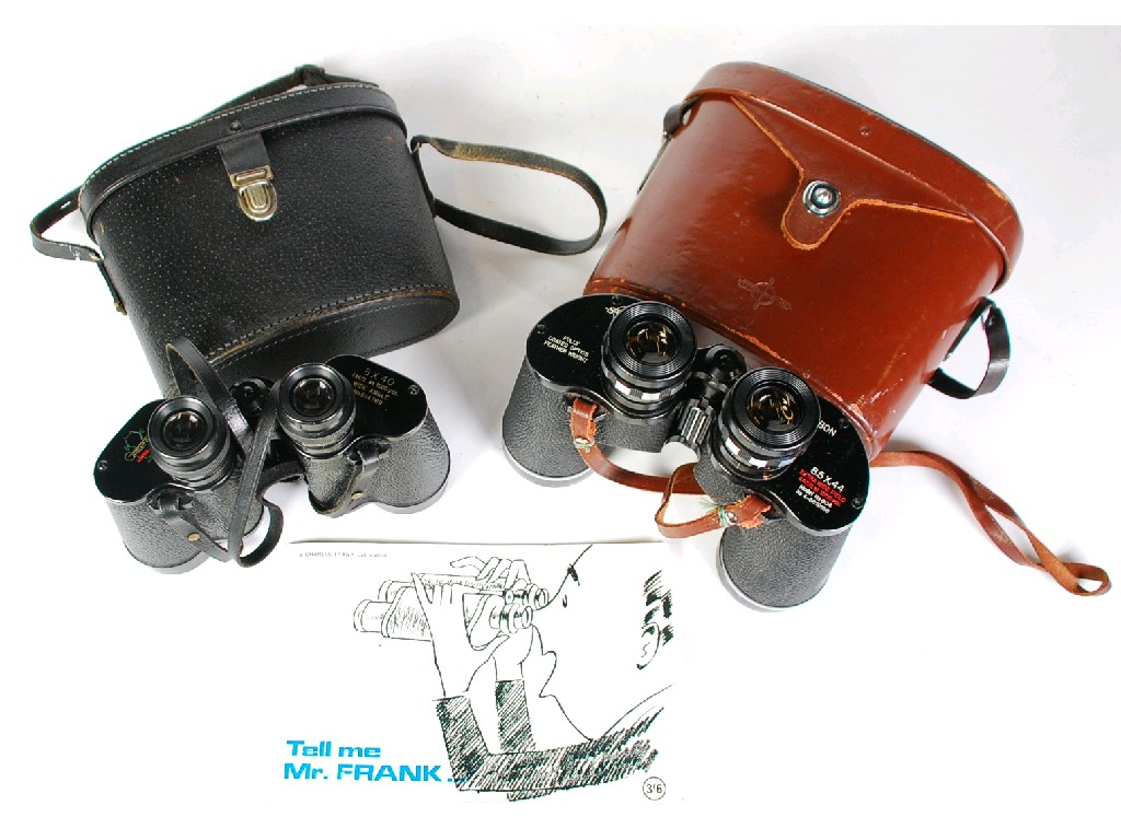 Appraisal: PAIR OF SWIFT 'AUDUBON' x MAGNIFICATION BINOCULARS with extra wide