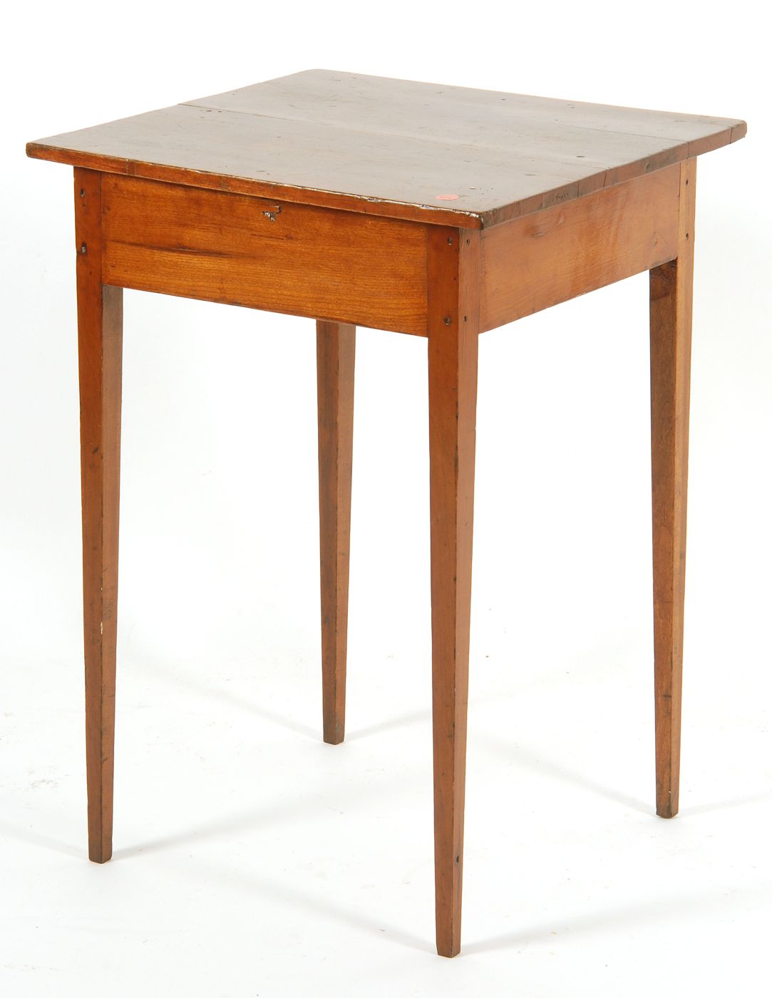 Appraisal: ANTIQUE AMERICAN HEPPLEWHITE SIDE TABLE In cherry and other woods