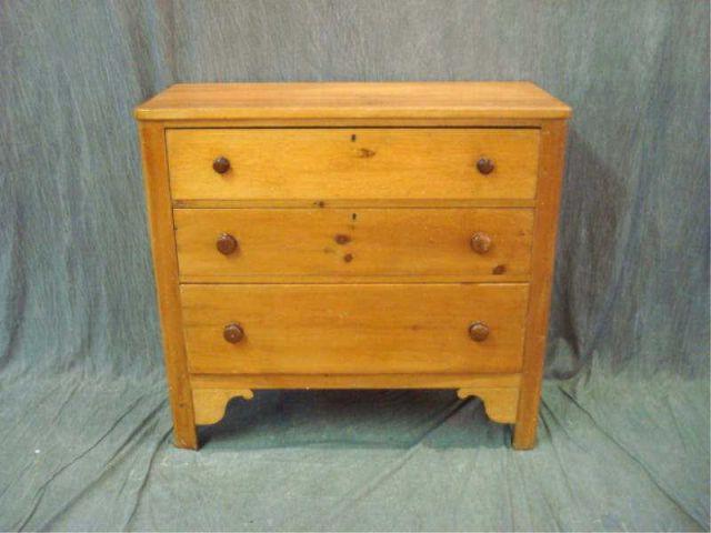 Appraisal: th Cent Pine Chest with Drawers From a Sleepy Hollow