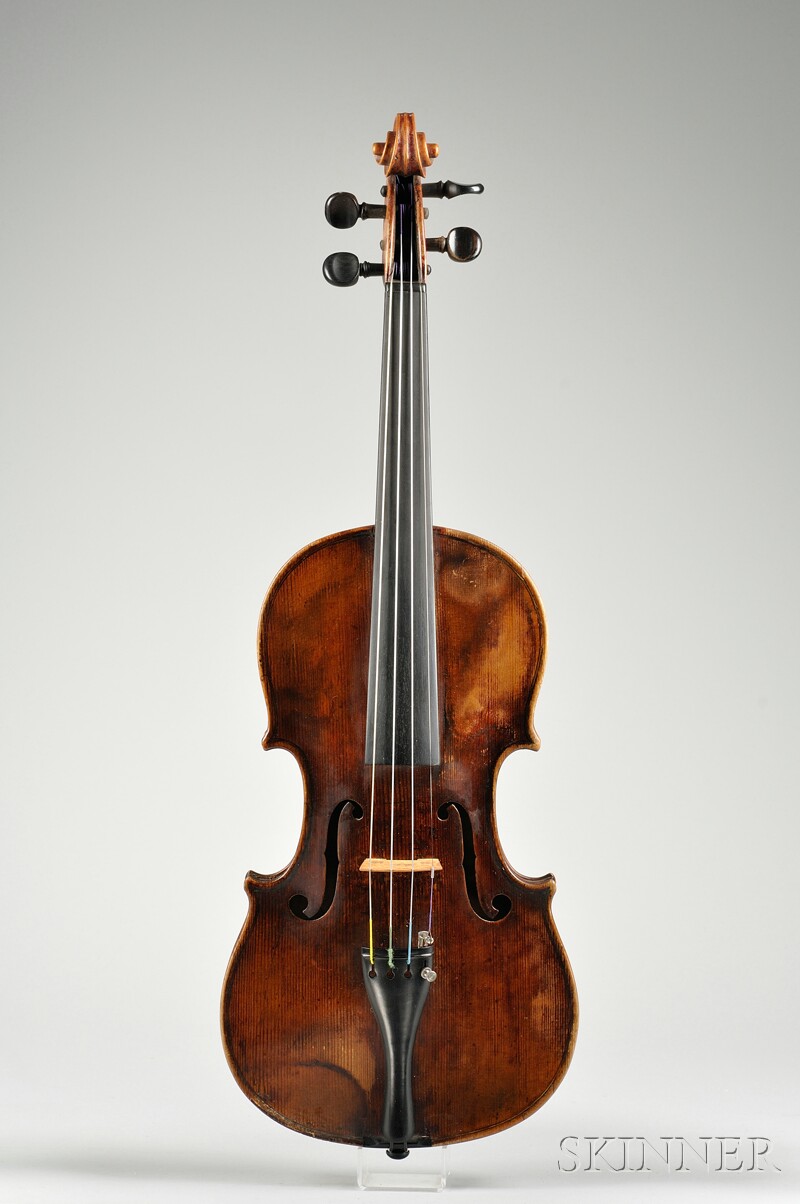 Appraisal: Czech Violin c labeled TESTORE and the bearing repair label