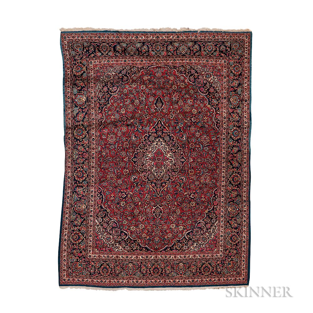 Appraisal: Sarouk Carpet Sarouk Carpet Iran c ft in x ft