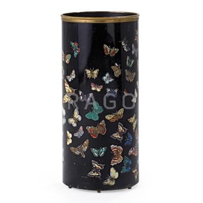 Appraisal: PIERO FORNASETTI - Umbrella stand with butterfly decoration Italy s