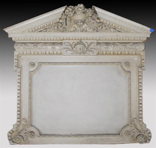 Appraisal: LARGE ASSEMBLAGE OF NEO CLASSICAL STYLE CARVED AND PAINTED WOOD