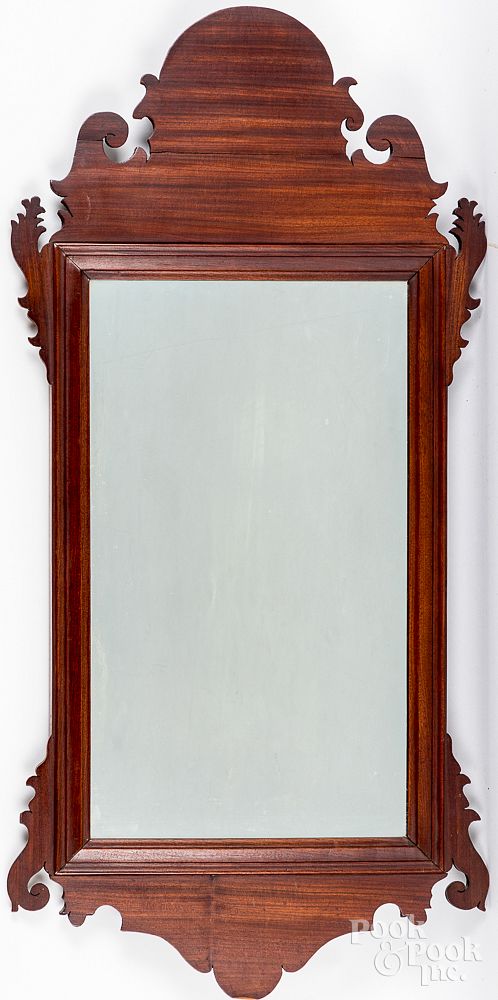 Appraisal: Chippendale mahogany mirror ca Chippendale mahogany mirror ca h Condition