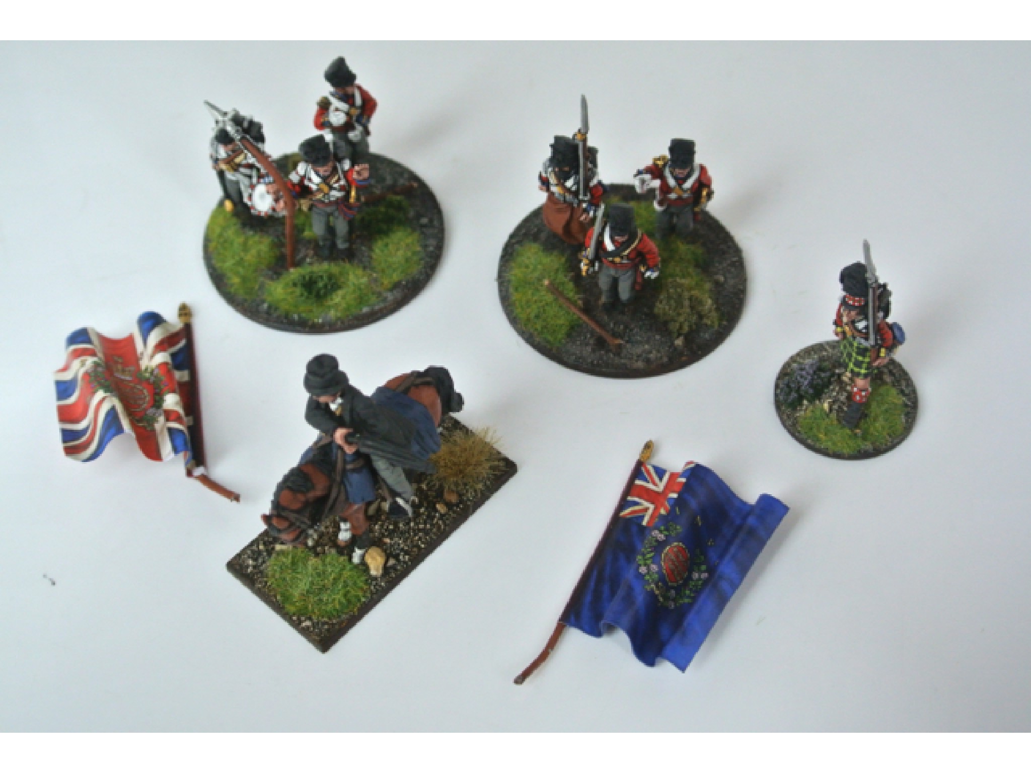 Appraisal: A selection of eight war games mm professionally painted figures