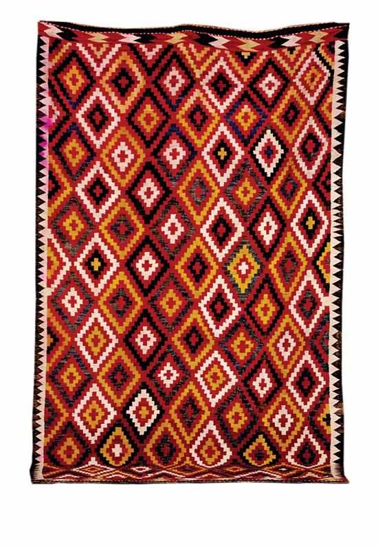 Appraisal: Old Tribal carpet ' x ' Back Inquiry Previous Item