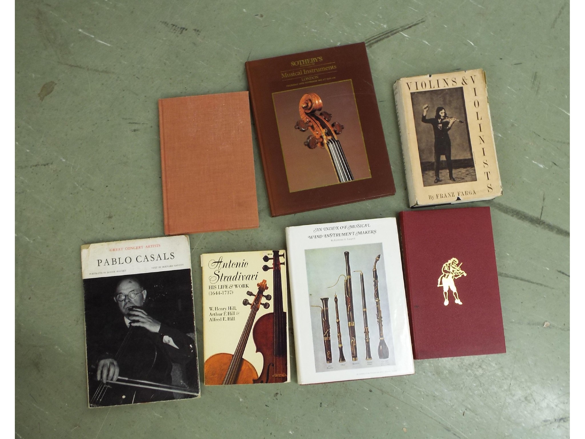 Appraisal: Seven various books mostly violin related