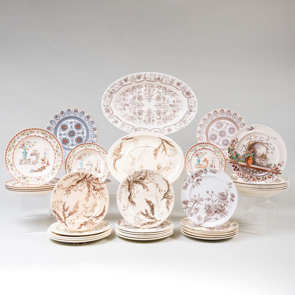 Appraisal: Large Group of English Transferware Variously marked Comprising A set