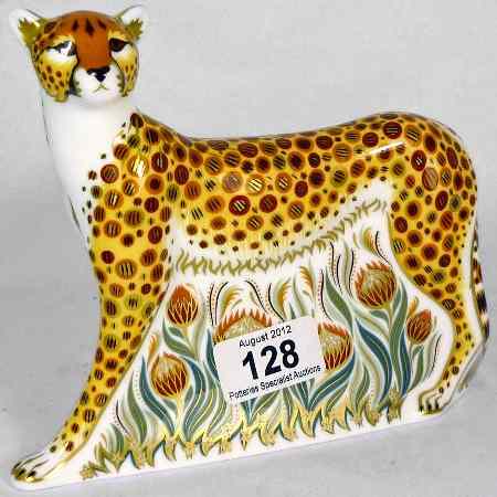 Appraisal: Royal Crown Derby Paperweight Cheetah Daddy Boxed