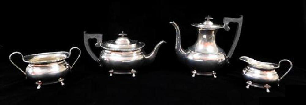 Appraisal: English sterling tea and coffee set by E Viners Sheffield