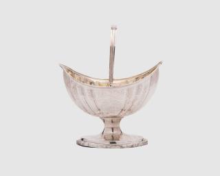 Appraisal: George III Silver Sugar Basket George III Silver Sugar Basket