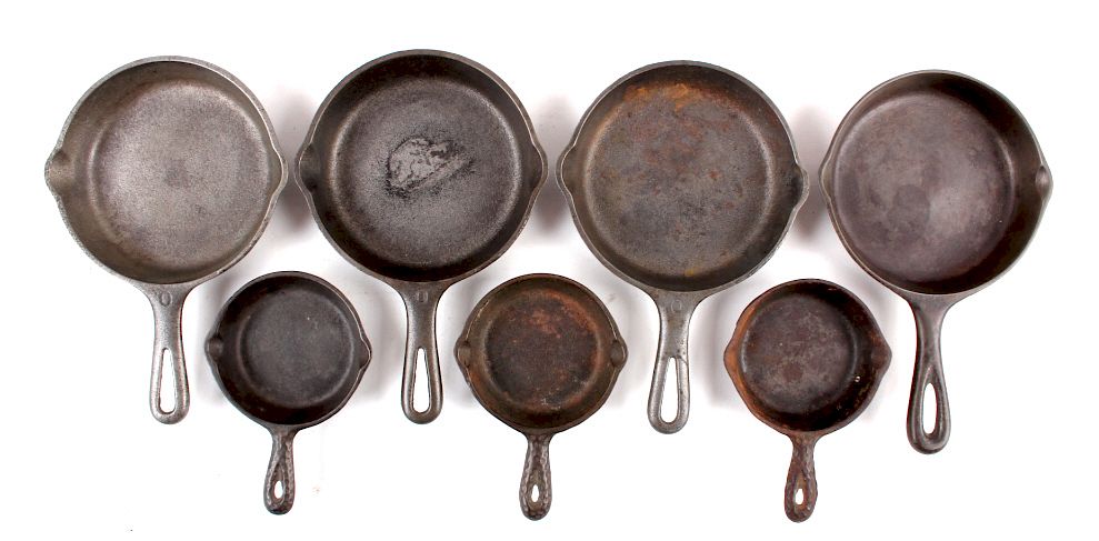 Appraisal: Collection of Griswold Other Cast Iron Toy Pans Offered for