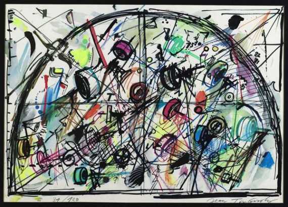 Appraisal: TINGUELY JEAN Fribourg - Bern Meta Harmonie Photolithograph Signed lower