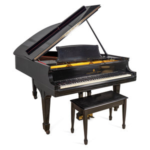 Appraisal: A Steinway Model L Grand Piano and Bench TH CENTURY