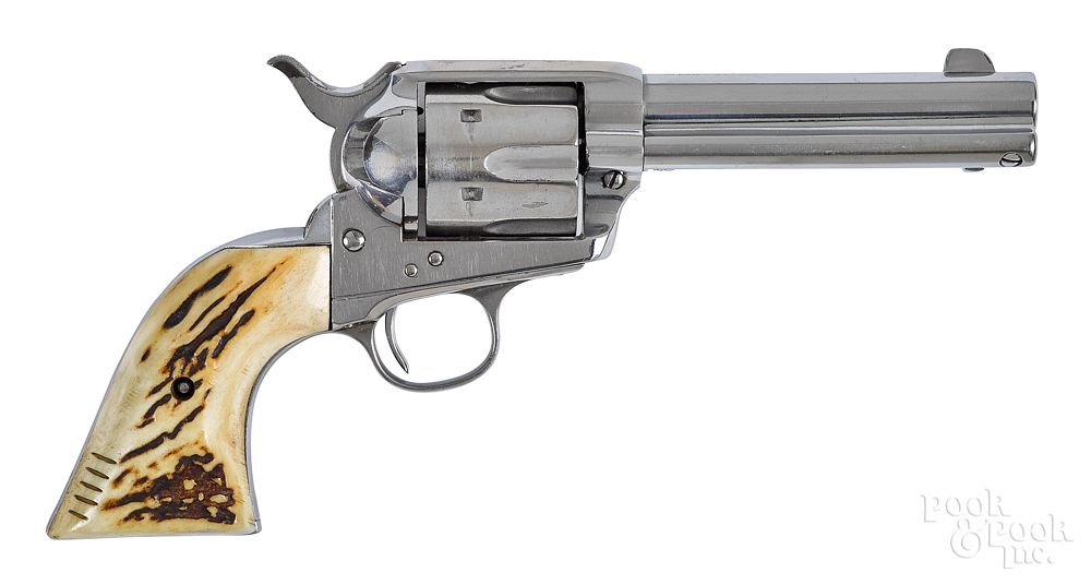 Appraisal: Colt nickel plated single action army revolver Colt nickel plated