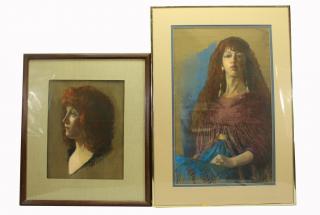 Appraisal: Marcia Burnett Bouton American - pastels One including label from