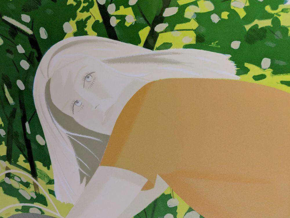 Appraisal: Alex Katz - Bicyling in Central Park Lot Alex Katz