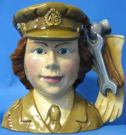 Appraisal: Royal Doulton Midsize Prototype Character Jug Auxiliary Territorial Service signed