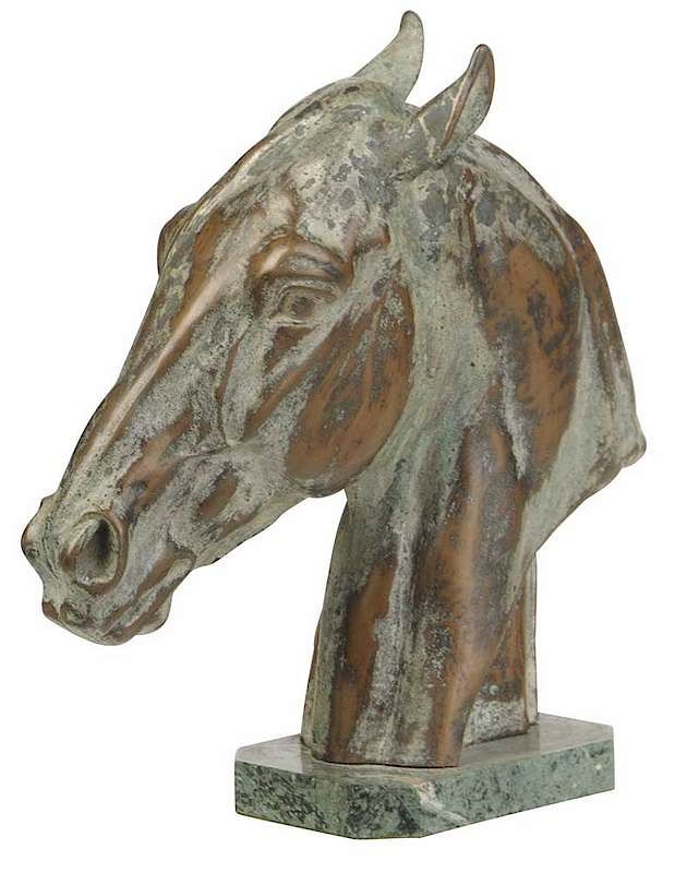 Appraisal: Albert Hinrich Hussmann German - Horse Head signed Albert Hinrich