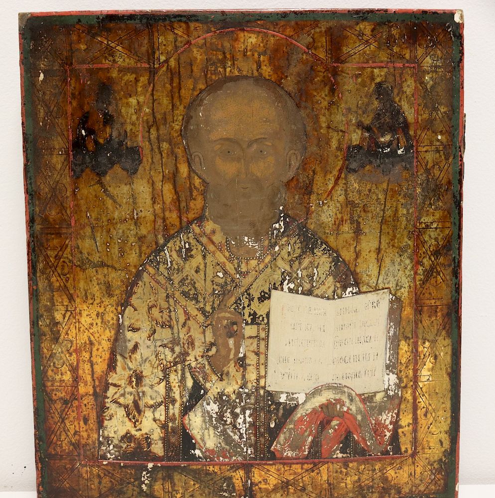 Appraisal: Antique Russian Or Greek Religious Icon From a Westchester storage