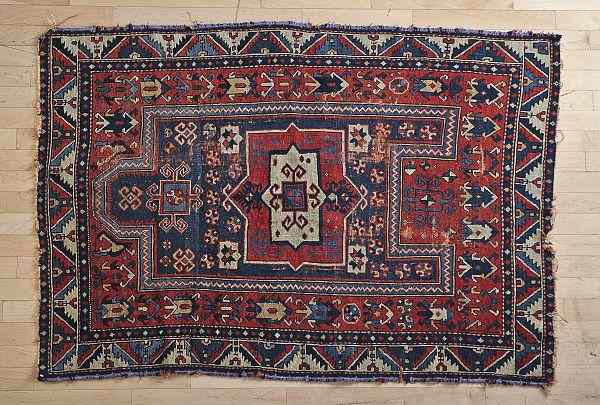 Appraisal: Kazak prayer rug late th c ' x '