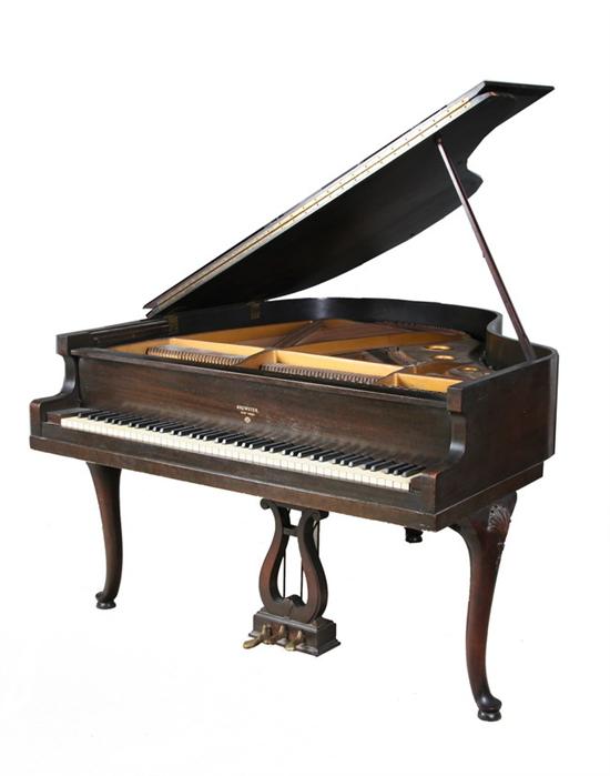 Appraisal: BREWSTER NEW YORK BABY GRAND PIANO early th century Queen