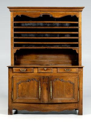 Appraisal: French Provincial dresser and rack oak ash and other mixed