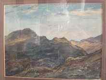 Appraisal: A watercolour of a mountain scene signed ''George Graham'' bottom