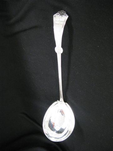 Appraisal: Victorian Silverplate Ladle by Rogers circa monogram E Marsh long