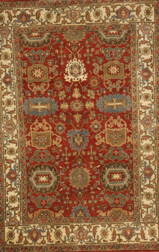 Appraisal: Lot Property of Various Owners Indo-Sultanabad Rug Contemporary Red ground