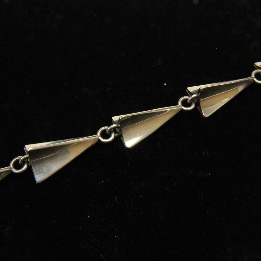 Appraisal: Georg Jensen Triangular Link Bracket Dragsted Einer Dragsted for Georg