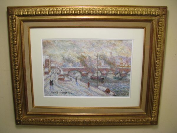 Appraisal: Oil painting Measures x and x framed H Claude Pissarro