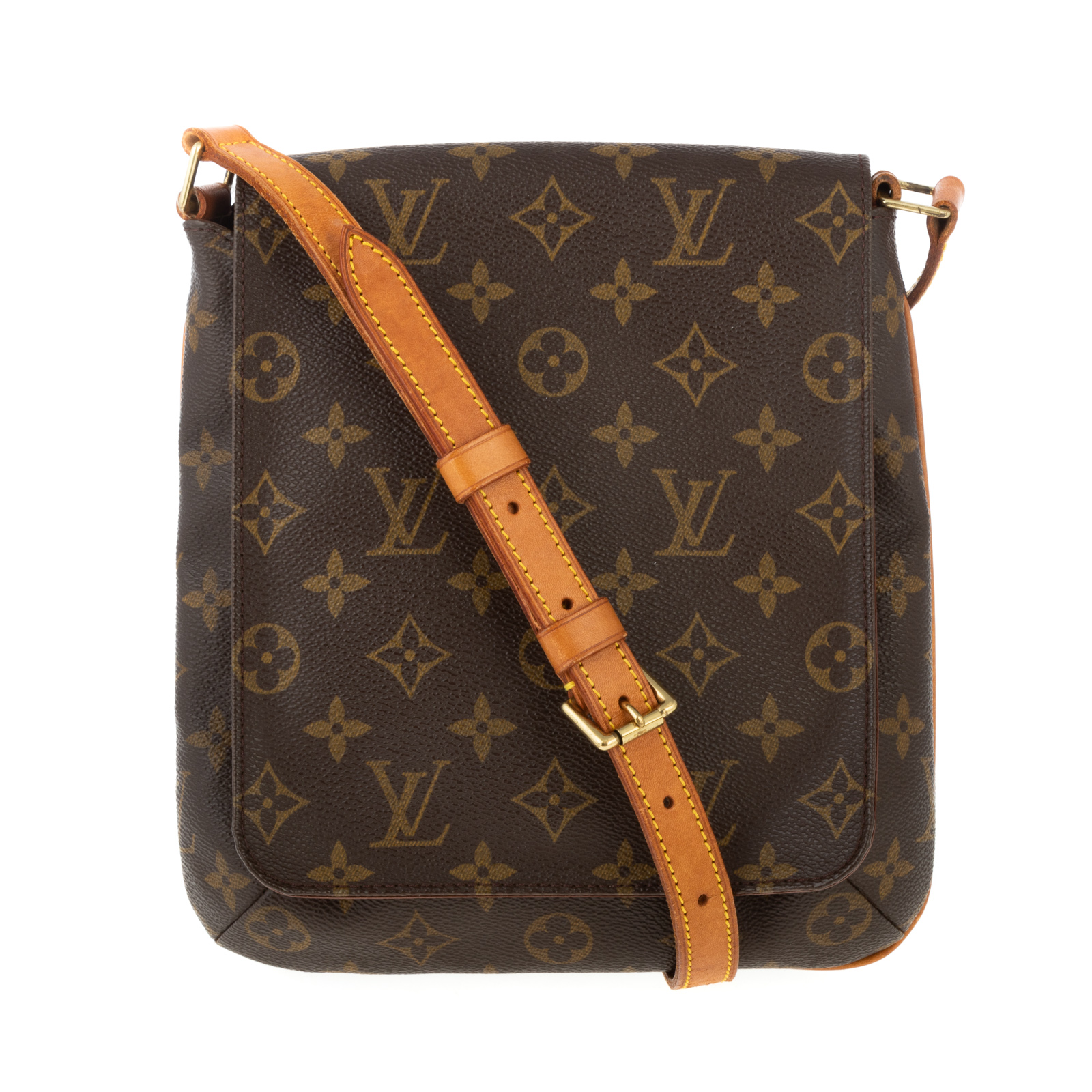 Appraisal: A LOUIS VUITTON MONOGRAM MUSETTE SALSA A brown and tan