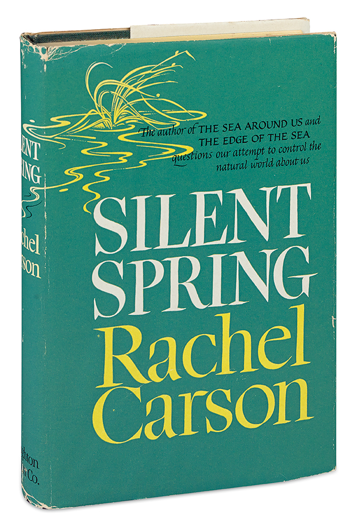 Appraisal: CARSON RACHEL Silent Spring vo publisher's gilt-stamped green cloth foot