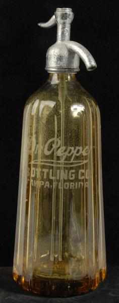 Appraisal: Dr Pepper Tampa FL Seltzer Bottle Description Nice fluted bottle